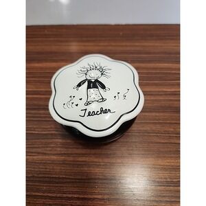 Teacher Trinket Box Children Of The Inner Light Enesco 4" Wide 2.25" Tall